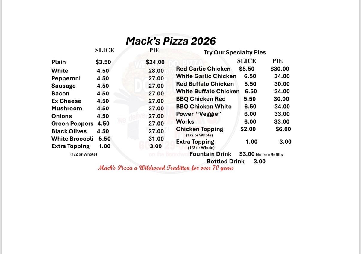 Mack's Pizza